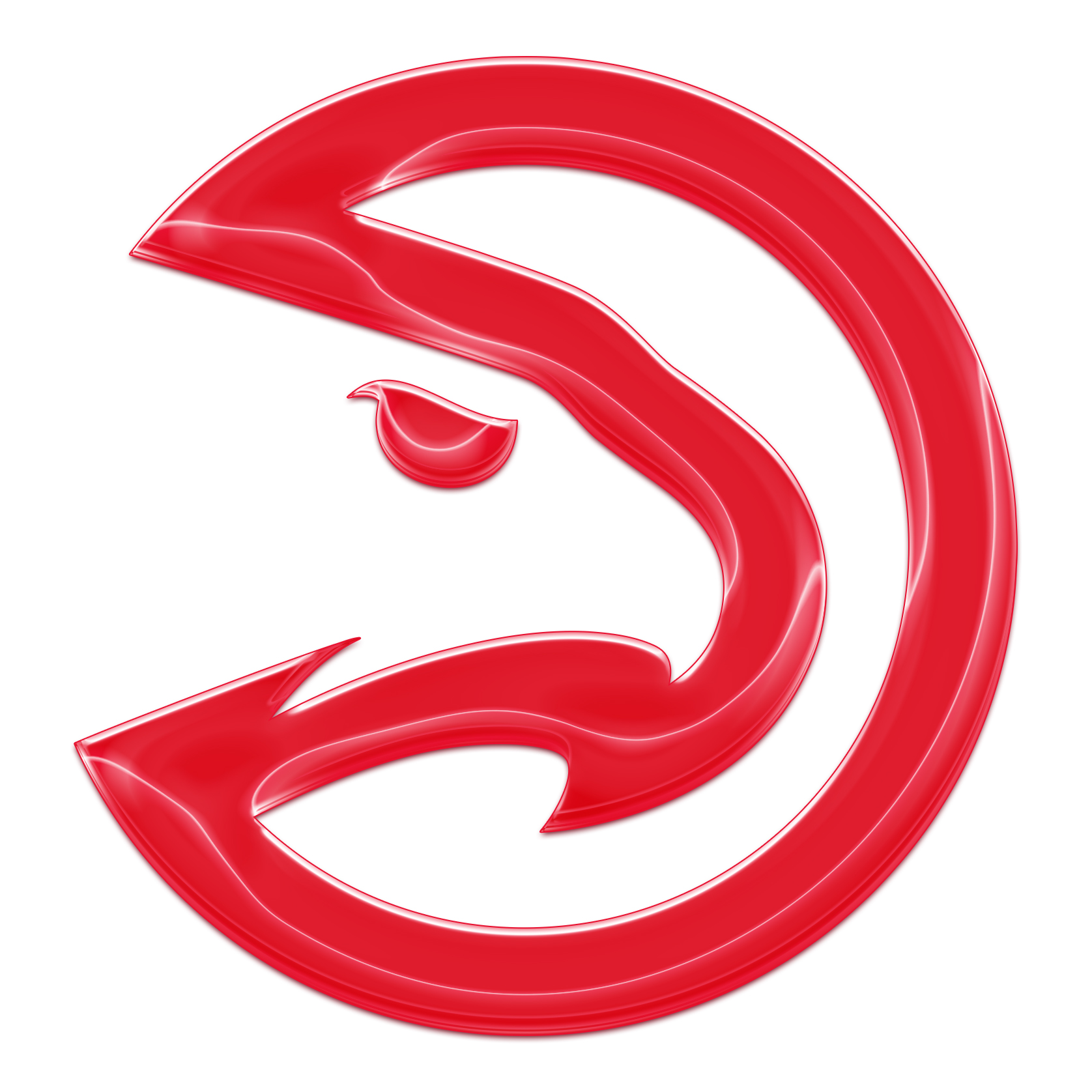 Atlanta Hawks Crystal Logo iron on paper